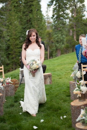 Walking down the aisle alone. I'm the star of the show!