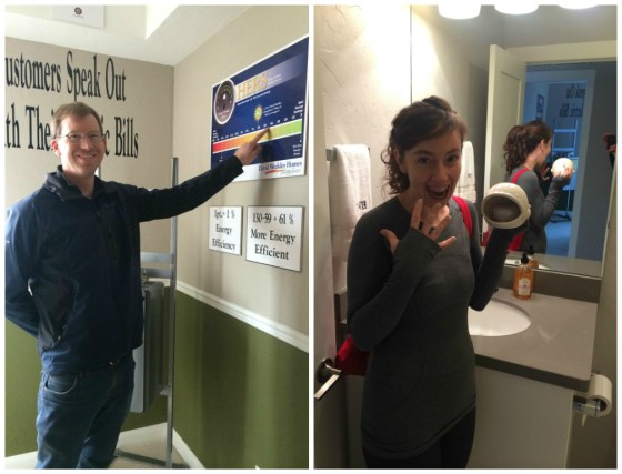 Pie was concerned about the important aspects of our new home, and as you can tell, I was concerned with the more "cute" aspects of our home while we looked at models.