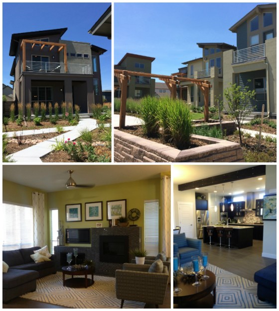 The Stapleton models by Wonderland Homes. It was impossible not to fall in love with how cool they looked on the outside, the fun balconies upstairs, and just the overall nice feel of the established community.