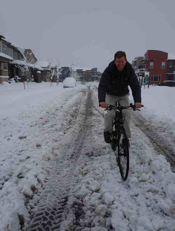 denver spring snow bike