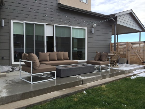 CB2 casbah patio furniture restoration hardware mendocino fire table