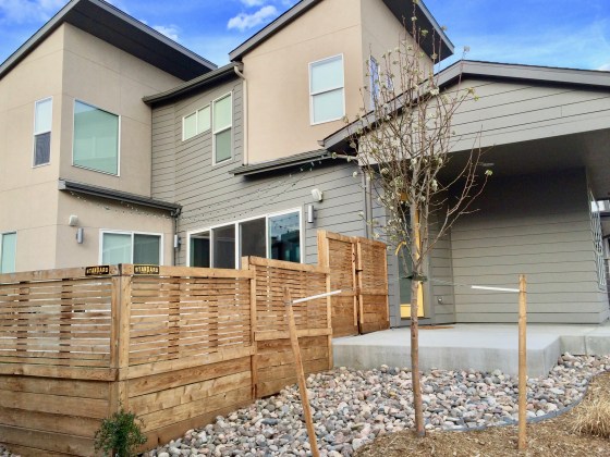 midtown fence before staining