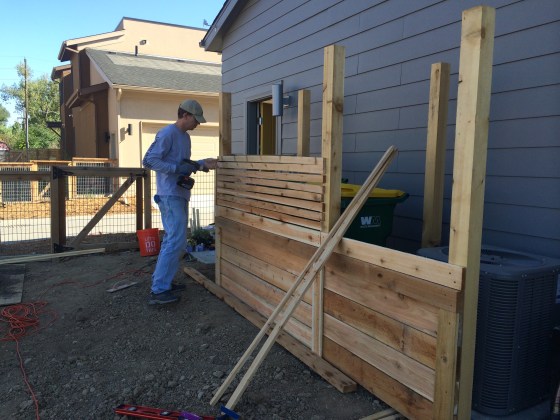 trash wood enclosure