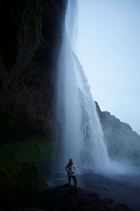 Behind Seljalandsfoss Waterfall