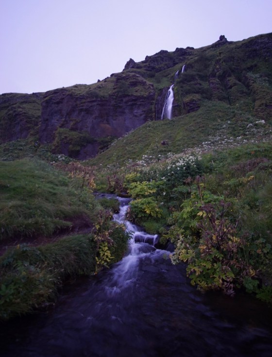 Waterfall near Seljalandfoss