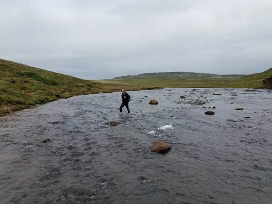 glymur waterfall crossing
